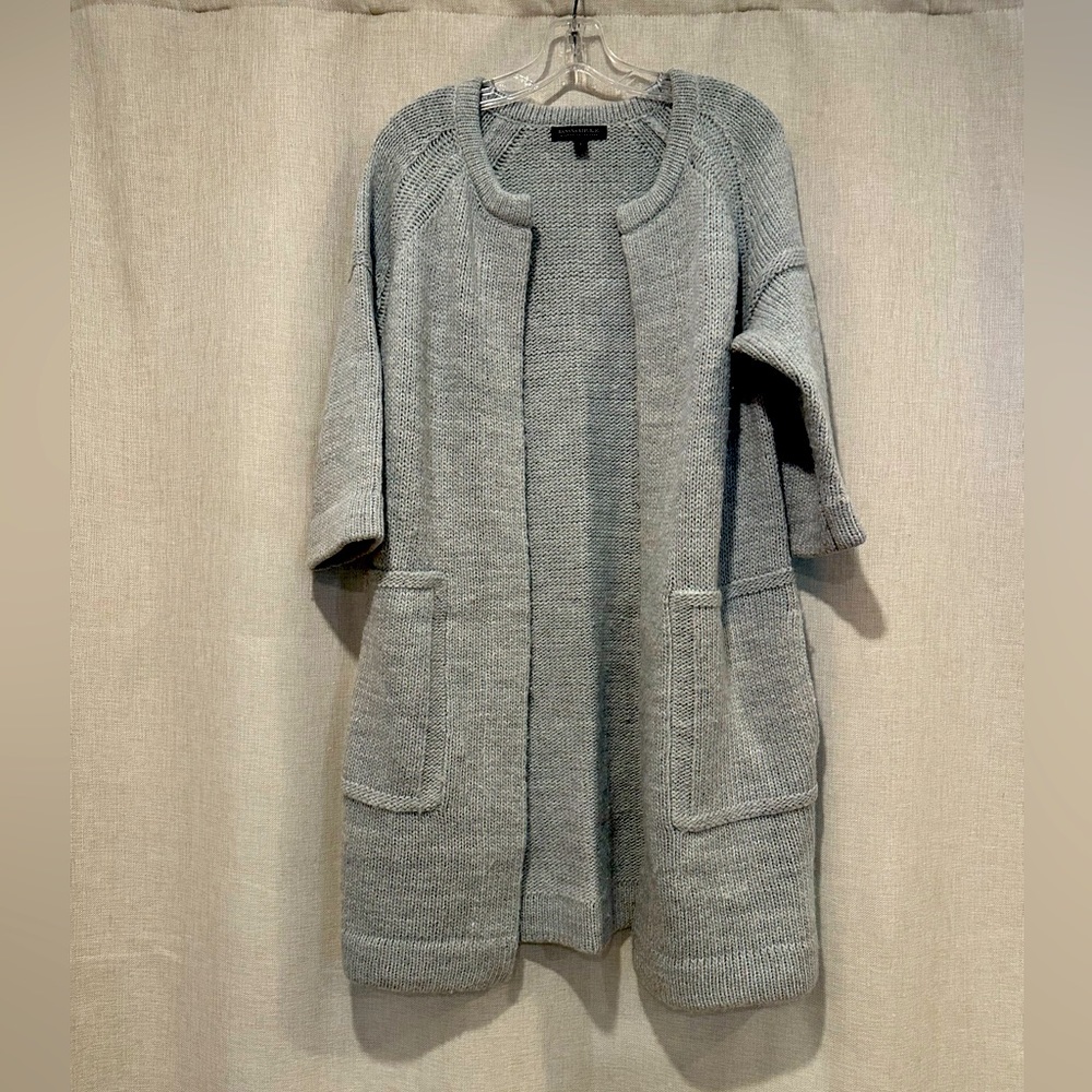 Banana Republic 3/4 sleeve gray cardigan